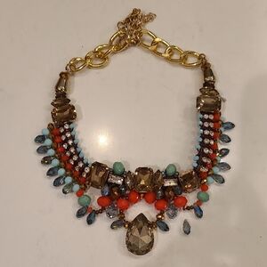Free With Purchase Damaged Multicolor Statement Necklace/ Craft Jewelry Pieces